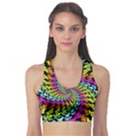 3d Grateful Dead 90 s Neon Dancing Bears Fitness Sports Bra