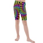 3d Grateful Dead 90 s Neon Dancing Bears Kids  Mid Length Swim Shorts