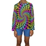 3d Grateful Dead 90 s Neon Dancing Bears Kids  Long Sleeve Swimwear