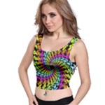 3d Grateful Dead 90 s Neon Dancing Bears Crop Top