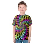 3d Grateful Dead 90 s Neon Dancing Bears Kids  Cotton T-Shirt