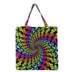 3d Grateful Dead 90 s Neon Dancing Bears Grocery Tote Bag