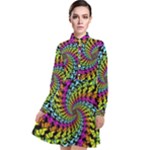 3d Grateful Dead 90 s Neon Dancing Bears Long Sleeve Chiffon Shirt Dress