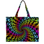 3d Grateful Dead 90 s Neon Dancing Bears Zipper Mini Tote Bag