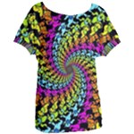 3d Grateful Dead 90 s Neon Dancing Bears Women s Oversized T-Shirt