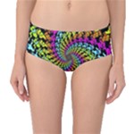 3d Grateful Dead 90 s Neon Dancing Bears Mid-Waist Bikini Bottoms