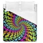 3d Grateful Dead 90 s Neon Dancing Bears Duvet Cover (Queen Size)