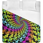 3d Grateful Dead 90 s Neon Dancing Bears Duvet Cover (King Size)