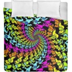 3d Grateful Dead 90 s Neon Dancing Bears Duvet Cover Double Side (King Size)