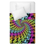 3d Grateful Dead 90 s Neon Dancing Bears Duvet Cover Double Side (Single Size)