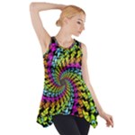 3d Grateful Dead 90 s Neon Dancing Bears Side Drop Tank Tunic