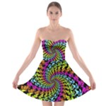 3d Grateful Dead 90 s Neon Dancing Bears Strapless Bra Top Dress