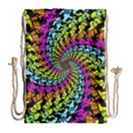 3d Grateful Dead 90 s Neon Dancing Bears Drawstring Bag (Large)