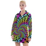 3d Grateful Dead 90 s Neon Dancing Bears Women s Long Sleeve Casual Dress