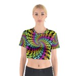 3d Grateful Dead 90 s Neon Dancing Bears Cotton Crop Top