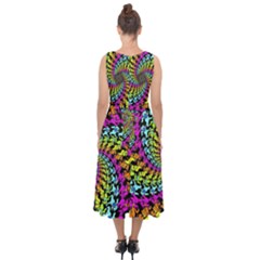 Midi Tie-Back Chiffon Dress 