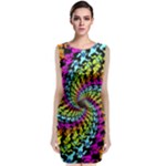 3d Grateful Dead 90 s Neon Dancing Bears Classic Sleeveless Midi Dress