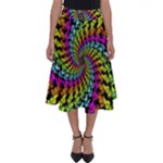 3d Grateful Dead 90 s Neon Dancing Bears Perfect Length Midi Skirt