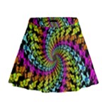 3d Grateful Dead 90 s Neon Dancing Bears Mini Flare Skirt