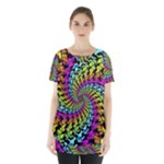 3d Grateful Dead 90 s Neon Dancing Bears Skirt Hem Sports Top