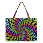 3d Grateful Dead 90 s Neon Dancing Bears Medium Tote Bag