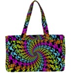 3d Grateful Dead 90 s Neon Dancing Bears Canvas Work Bag