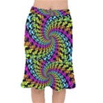 3d Grateful Dead 90 s Neon Dancing Bears Short Mermaid Skirt