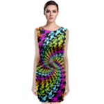 3d Grateful Dead 90 s Neon Dancing Bears Sleeveless Velvet Midi Dress