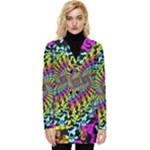 3d Grateful Dead 90 s Neon Dancing Bears Button Up Hooded Coat 