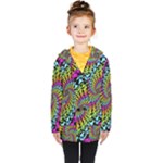 3d Grateful Dead 90 s Neon Dancing Bears Kids  Double Breasted Button Coat