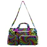 3d Grateful Dead 90 s Neon Dancing Bears Sports Gym Duffle Bag with Shoe Compartment