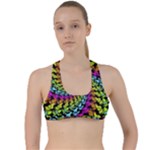 3d Grateful Dead 90 s Neon Dancing Bears Criss Cross Racerback Sports Bra