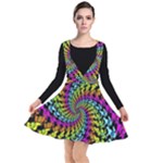 3d Grateful Dead 90 s Neon Dancing Bears Plunge Pinafore Dress