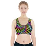 3d Grateful Dead 90 s Neon Dancing Bears Sports Bra With Pocket