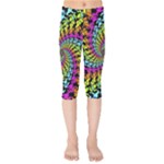 3d Grateful Dead 90 s Neon Dancing Bears Kids  Capri Leggings 