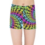 3d Grateful Dead 90 s Neon Dancing Bears Kids  Sports Shorts