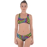 3d Grateful Dead 90 s Neon Dancing Bears Criss Cross Bikini Set