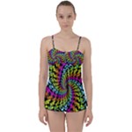 3d Grateful Dead 90 s Neon Dancing Bears Babydoll Tankini Set