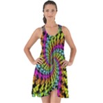 3d Grateful Dead 90 s Neon Dancing Bears Show Some Back Chiffon Dress