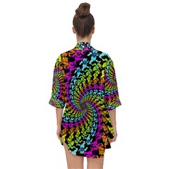 Open Front Chiffon Kimono 