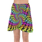 3d Grateful Dead 90 s Neon Dancing Bears Wrap Front Skirt