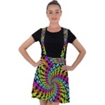 3d Grateful Dead 90 s Neon Dancing Bears Velvet Suspender Skater Skirt