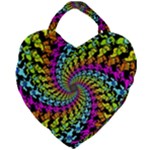 3d Grateful Dead 90 s Neon Dancing Bears Giant Heart Shaped Tote