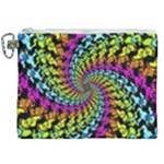 3d Grateful Dead 90 s Neon Dancing Bears Canvas Cosmetic Bag (XXL)