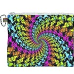 3d Grateful Dead 90 s Neon Dancing Bears Canvas Cosmetic Bag (XXXL)