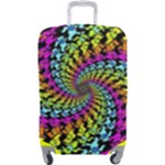 3d Grateful Dead 90 s Neon Dancing Bears Luggage Cover (Large)