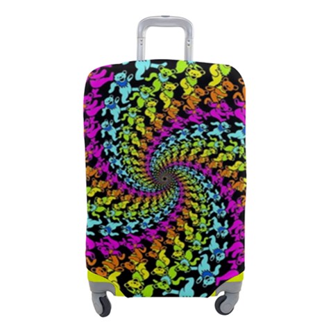 3d Grateful Dead 90 s Neon Dancing Bears Luggage Cover (Small) from ArtsNow.com