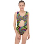 3d Grateful Dead 90 s Neon Dancing Bears Center Cut Out Swimsuit