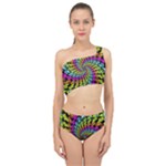 3d Grateful Dead 90 s Neon Dancing Bears Spliced Up Two Piece Swimsuit