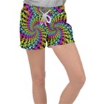 3d Grateful Dead 90 s Neon Dancing Bears Women s Velour Lounge Shorts